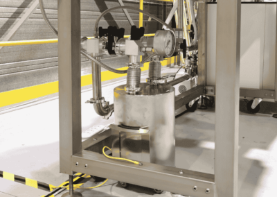 Trappola per solventi per glove box