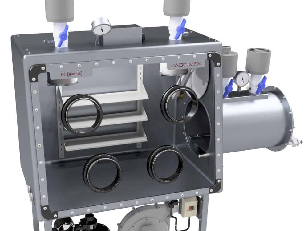Glovebox a pressione negativa