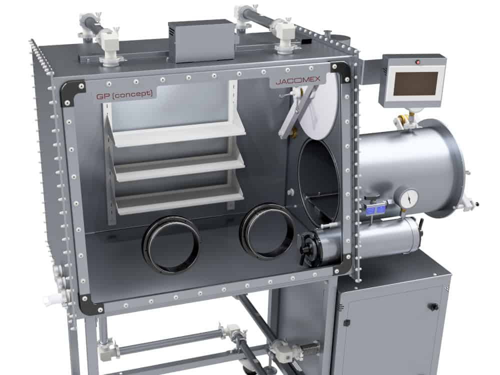 gp-concept-t2-with-antechamber-glove-box Attrezzature R&S per la Produzione Additiva