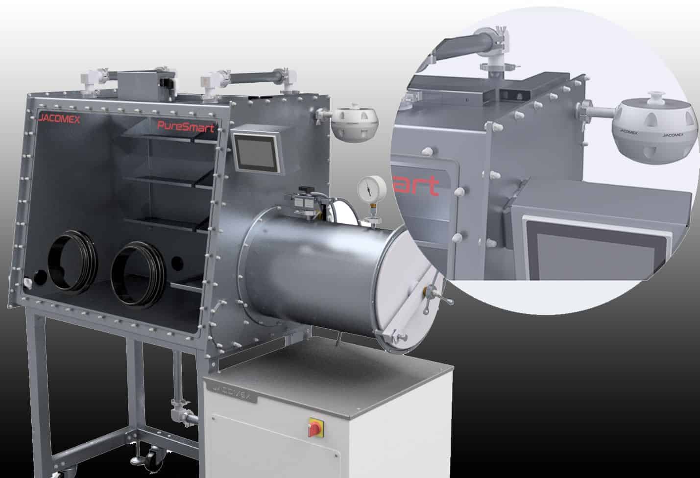 Our “Dry” Control Valve Mounted on a Glove Box Has Been Validated