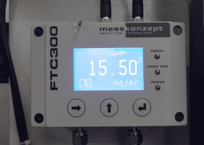 Analizzatore He – H2 per Glove Box